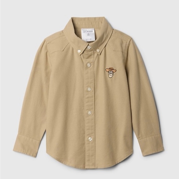 GAP Other - Gap × Disney Baby & Toddler Oxford Shirt with Woody Embroidery